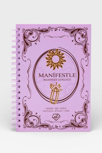 Ecrou Ef Butik Purple Sun Detailed Manifest Notebook