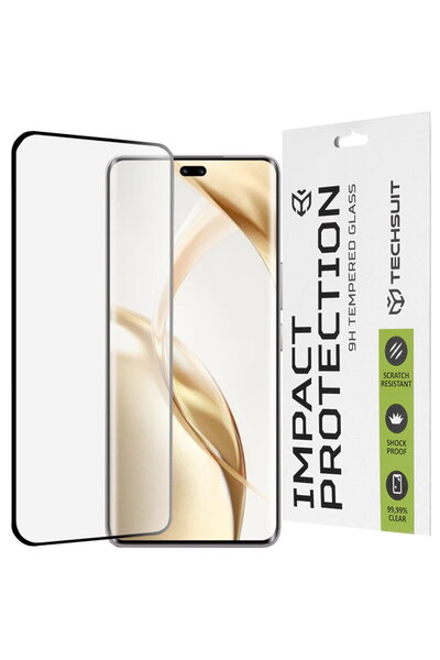 Techsuit Folie pentru Honor 200 Pro - 111D Full Cover / Sticlă cu adeziv inte...