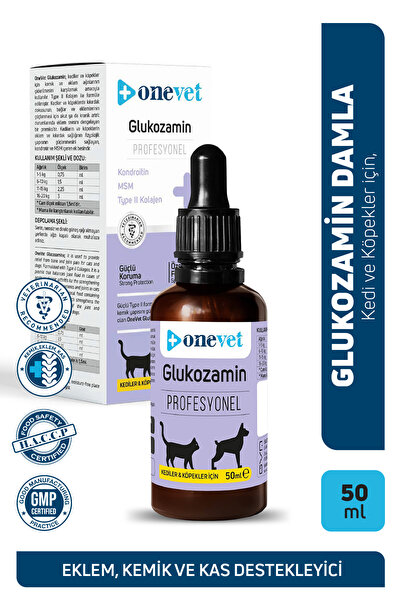 OneVet Kedi ve Köpekler İçin Eklem ve Kıkırdak Sağlığı Destekleyici Glukozami...