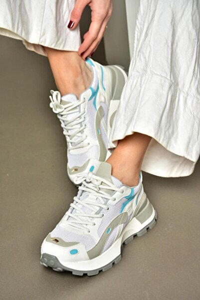 Fox Shoes S312213109 White Thick Sole Sneakers Sneakers