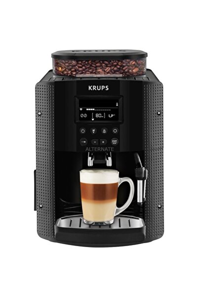 Krups Espressor Automat Boabe EA8150, 1450W, 15 Bar, 1.7L, Rasnita, Cappuccin...