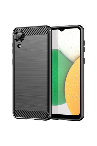 Techsuit Carbon Silicone - Husă silicon - compatibil cu Samsung Galaxy A03 Co...
