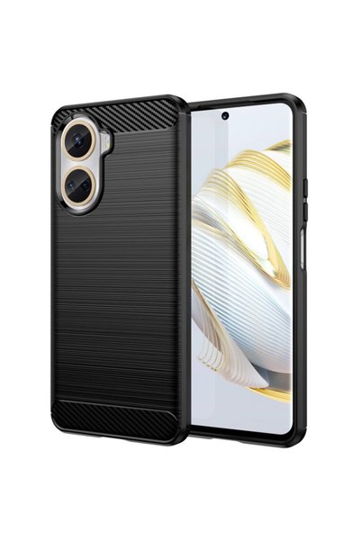 Techsuit Husă pentru Huawei nova 10 SE - Silicon Carbon - Negru
