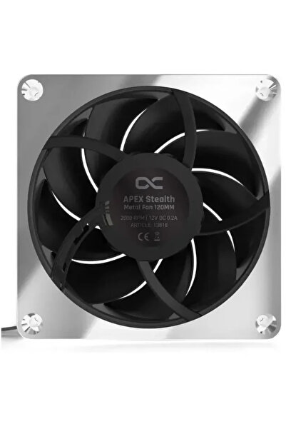Alphacool Apex Stealth Metall Lüfter, 2000 RPM, 1 ventilator de 120 mm, Argintiu
