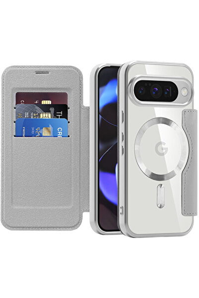 Techsuit Husă pentru Google Pixel 10 / 10 Pro - SmartMag Book Case - Gri
