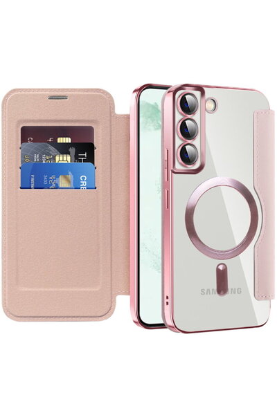 Techsuit Θήκη για Samsung Galaxy S22 Plus 5G - SmartMag Book Case - Ροζ