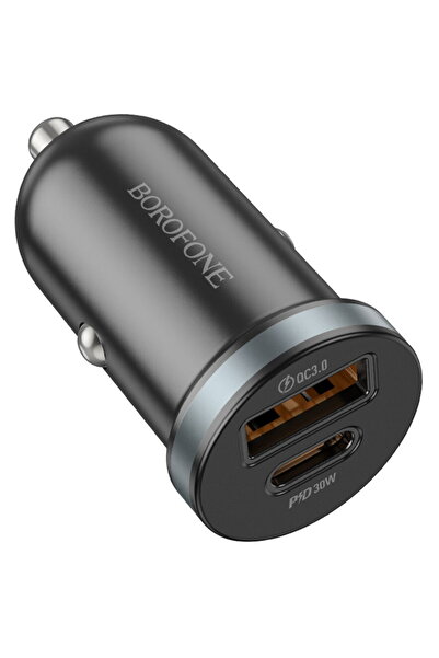 Borofone USB-C + USB-A PD/QC 30W Negru