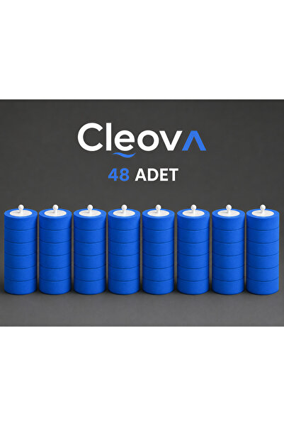 cleova رؤوس فرشاة استبدالية للاستخدام مرة واحدة، 48 قطعة