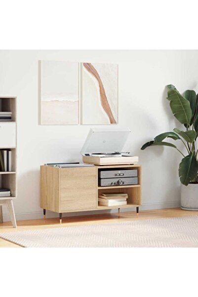 Concept Dulap pentru discuri stejar sonoma 85x38x48 cm lemn prelucrat