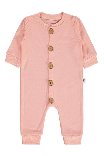Civil Baby Bebek Patiksiz Tulum 1-6 Ay Somon