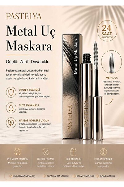 Pastelya Metal Tip Mascara - Steel Tube Mascara