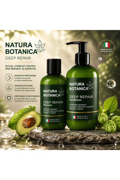 7LIFE Natura Botanica Deep Repair – Sampon & Balsam Reparator pentru par dete...
