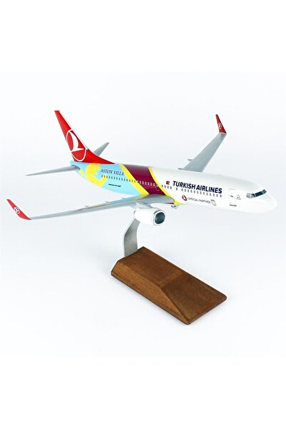Genel Markalar THY007 1/100 Ölçek, THY Aston Villa Logolu B737-800 Yolcu Uçağ...