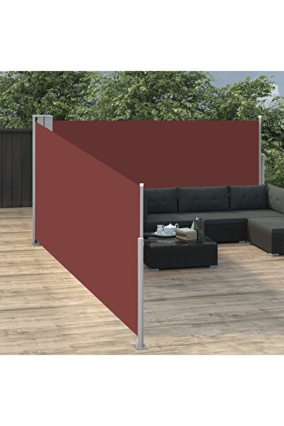 Concept Copertină laterală retractabilă, maro, 100 x 1000 cm