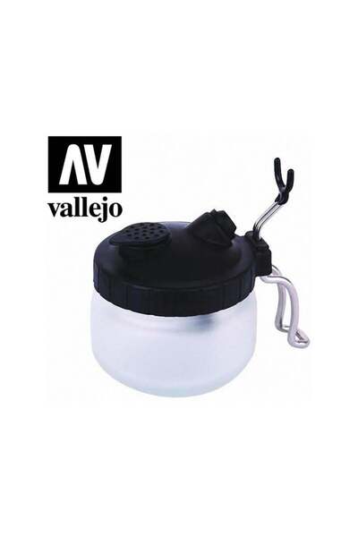 Vallejo 26005 Airbrush Temizleme Kabı, Cam Hazneli