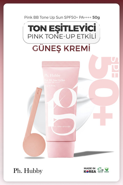 Ph. Hubby Doğal BB Pembe Tone-up Etkili Aydınlatıcı, Beyazlık Bırakmayan Güne...