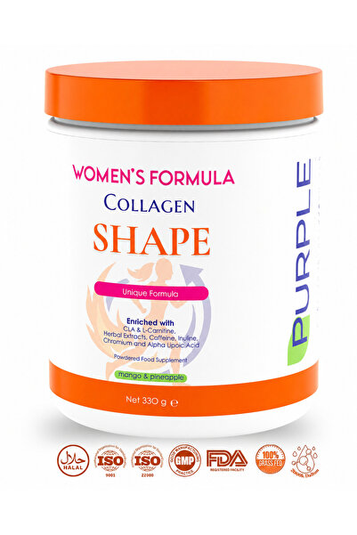 Purple Women's Formula Shape Collagen (Kolajen) 330 g - İnulin, CLA, L-Karnit...