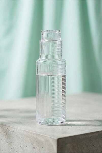 Helen Glass Carafe Set of 2 1.2 L (1 Carafe, 1 Cup)
