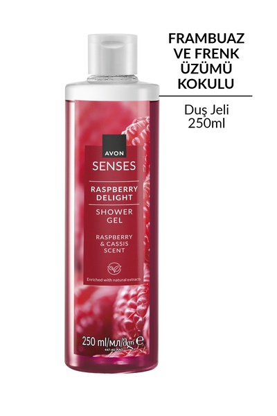 AVON Raspberry Delight Frambuaz ve Frenk Üzümü Kokulu Duş Jeli 250 Ml.