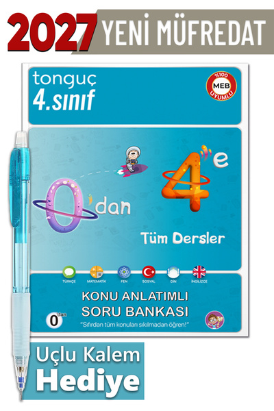 Tonguç Yayınları 4. Sınıf 0'dan 4'e Konu Anlatımlı Soru Bankası Seti + Hediyeli