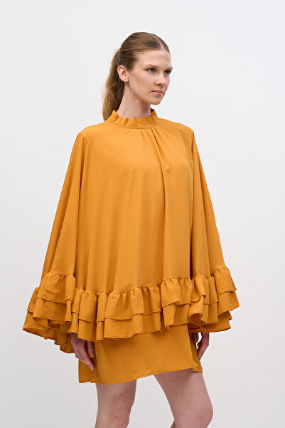 HANIQA Jessica Fabric Draped Blouse