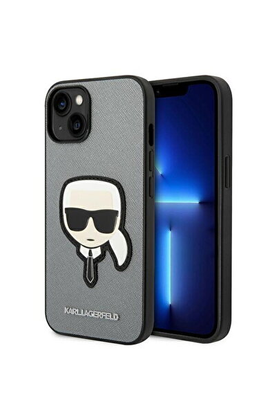 Karl Lagerfeld KLHCP14SSAPKHG iPhone 14 6,1" srebrny/silver hardcase Saffiano...