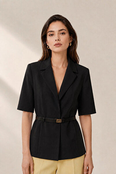 İnouveaue Beli Kemerli Kadın Blazer Ceket