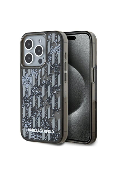 Karl Lagerfeld Husa pentru iPhone 15 Pro Max - Hardcase Liquid Glitter (KLHCP...