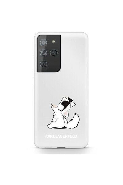 Karl Lagerfeld Husa Karl Lagerfeld, Choupette Eatspentru Samsung Galaxy S21 U...