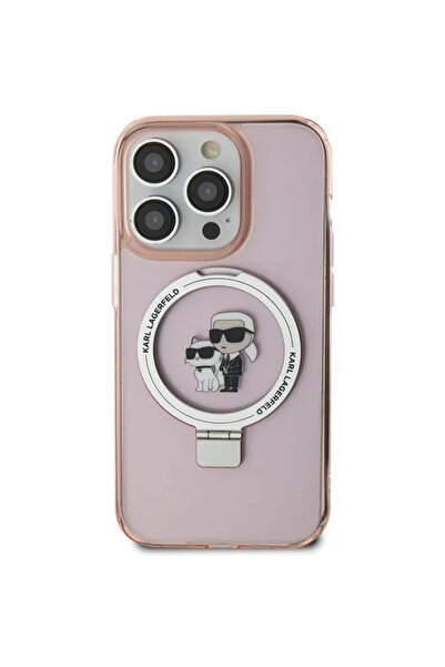 Karl Lagerfeld Калъф с ринг стойка Karl&Choupette MagSafe за iPhone 11 / Xr -...