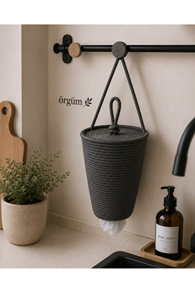 EGE ÖRGÜM Bag Holder Decorative Bag Organizer with Lid 30X20