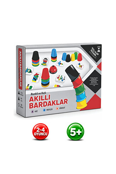 ALAY Ticaret Akıllı Bardaklar - Renkli, Süper, Hızlı Bardak Oyunu (20 Bardak ...