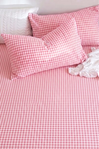 Tabu Home Set de cearșafuri elastice duble roz