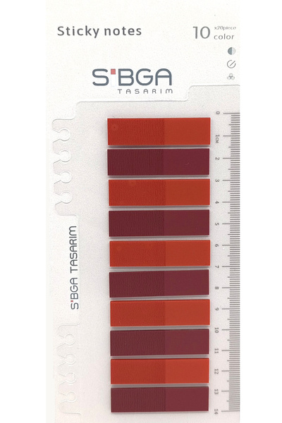 sibga tasarım Post-it transparent de culoare roșu burgundă. Semn de carte Aut...