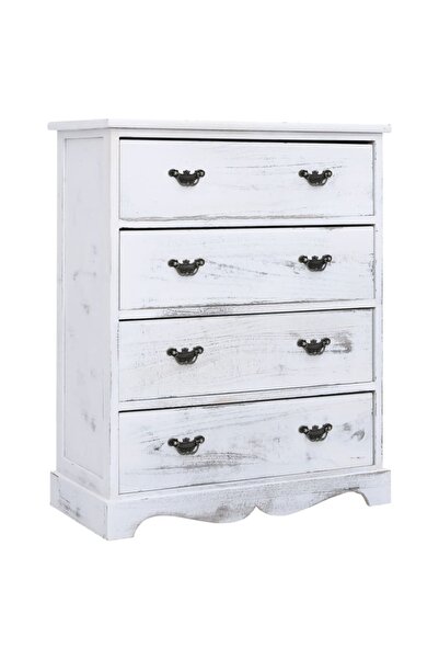 Concept Dulap cu sertare, alb, 60x30x75 cm, lemn