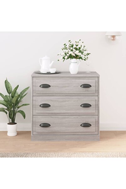 Concept Servantă, gri sonoma, 70x35,5x67,5 cm, lemn prelucrat