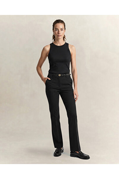 Gant Kadın Siyah Slim Fit Pantolon