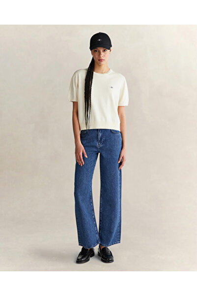 Gant Kadın Mavi Straight Fit Jean