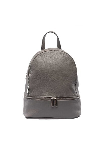 TORO NERO Rucsac de damă din piele întoarsă gri