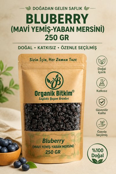 OB Organik Bitkim Bluberry (BLUE EAT-WILDFLAMES) 250 gr