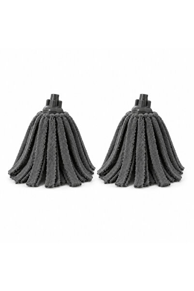 WİKRO "Eco Mop Mikrofiber Yedek Mop Başlığı 2'li Paket – Yüksek Emici Mikrofi...