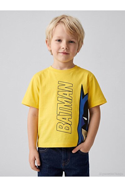 Batman Tricou imprimat pentru copii de 2-5 ani - Galben