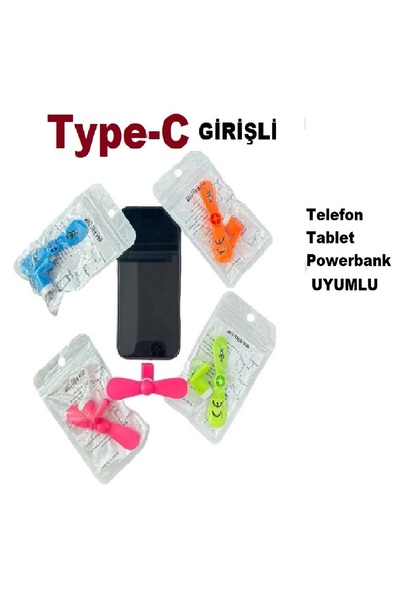 edu note en şekil Taşınabilir Mini Type-C Girişi Vantilatör Fan Serinletici T...