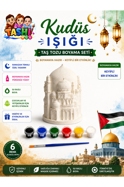 TASHI ART TASHI BOYANABİLİR CAMİ ETKİNLİK ÇOCUKLAR ÖĞRENCİLER RAMAZAN AYI ETK...