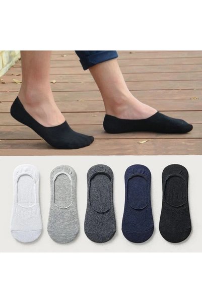 çorapkolik Set of 5 Men's Invisible Socks 5 Pairs