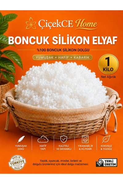 Çiçekce Home evinize renk katar Boncuk Silikon Elyaf 1. Kalite yıkanabililir