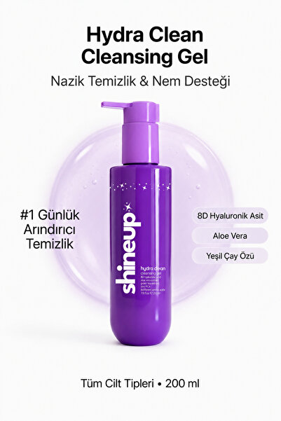 shineup Hydra Clean Facial Cleansing Gel for All Skin Types 200ml