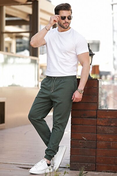 Madmext Haki Relaxed Jogger Pantolon 6853