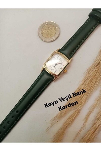 Brality New Season Vintage Design - Women's Wristwatch with Gold Color Case, ...