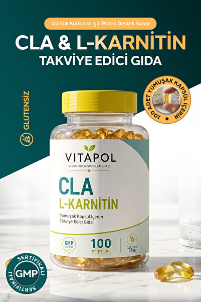 Vitapol Cla L-Karnitin 100 Softgels